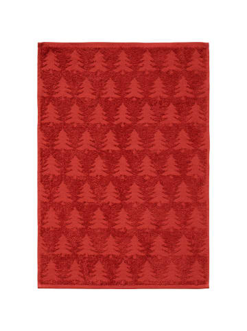 Erwin Müller Frottier, Baumwolle, Jacquard Frottier-Geschirrtuch 2er-Pack in rot