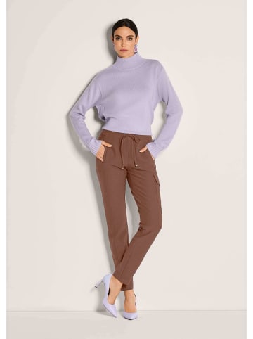 MADELEINE Cargo-Jerseyhose mit Kordelzug in espresso