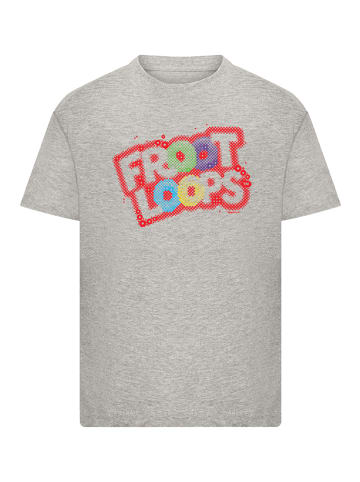 F4NT4STIC T-Shirt Kellogg's Froot Loops Breakfast Cereal Pop Art in grau meliert