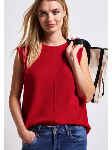 Street One Top im Strick-Look in Rot