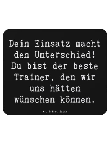 Mr. & Mrs. Panda Mousepad Spruch Trainer Unterschied mit Spruch in Schwarz