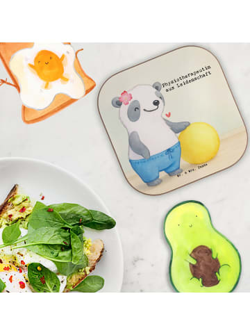 Mr. & Mrs. Panda Untersetzer für Gläser Physiotherapeutin Leiden... in Weiß