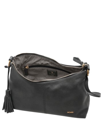 PICARD Calico - Schultertasche 32 cm (schwarz) in schwarz