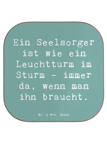 Mr. & Mrs. Panda Tischuntersetzer Spruch Seelsorger Leuchtturm m... in Meeresbrise