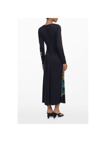 Desigual Schwarz Viskose Damen Lang Kleid