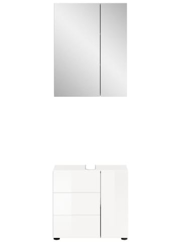 ebuy24 Badmöbelset Vira (2-teilig) Weiß 60 x 34 cm