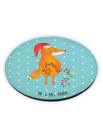 Mr. & Mrs. Panda magnet Fuchs Weihnachten ohne Spruch in Türkis Pastell