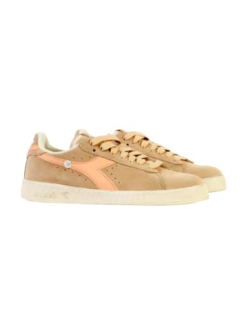 Diadora Game L Low Suede Waxed Sneaker aus Leder Novelle Peach