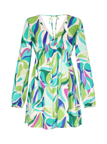 IZIA Women Dress in aqua multicolor