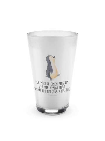 Mr. & Mrs. Panda Glas Pinguin marschieren mit Spruch in Transparent