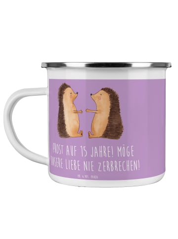 Mr. & Mrs. Panda becher emaille 15. Hochzeitstag Gläserne Hochze... in Lavendeltraum