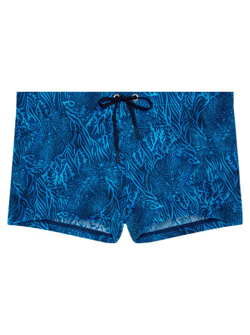 HOM Badeshorts Swim Shorts Panarea in blue print