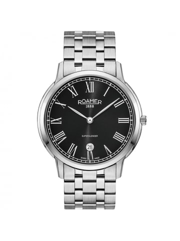 Roamer Schweizer Uhr Superslender Gents Silberfarben in silber