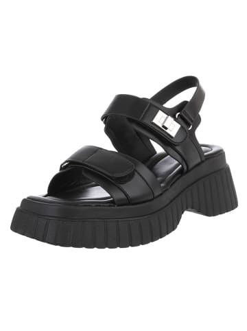 Ital-Design High-Heel Sandalette in Schwarz