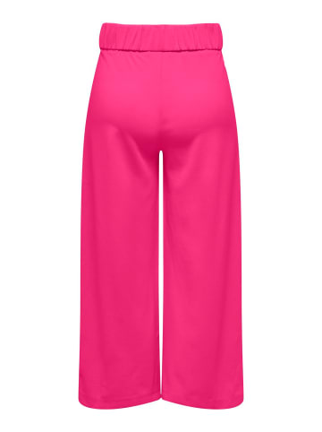 JACQUELINE de YONG Hose Wide Fit Ankle Pants Flare Culotte Cropped Pants in Pink