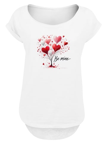 F4NT4STIC Long Cut T-Shirt Herzbaum Be Mine! in weiß
