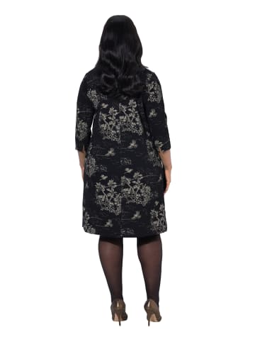 Ulla Popken Midikleid in schwarz