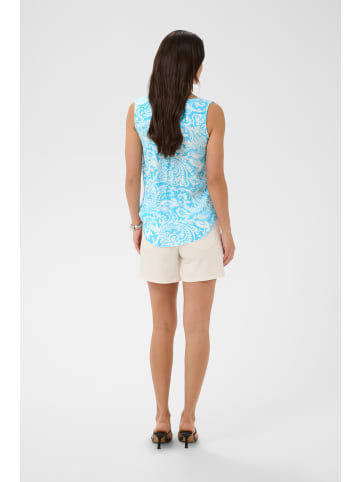 Kaffe Ärmellose Bluse KAamber Regular fit in Aquarius Chalk Paisley