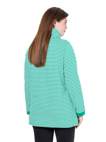 Ulla Popken Sweatshirt in moosgrün