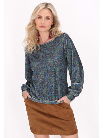 usha FESTIVAL Women Blouse in blue multicolor
