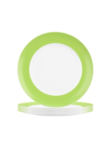 Seltmann Weiden 6er Set Frühstücksteller Liberty Pure Colors in Lime Green ø 22,5 cm