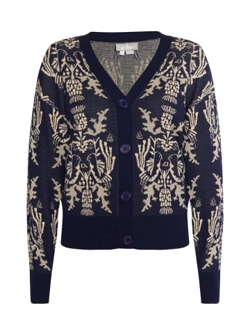 Usha Damen Strickcardigan in Marine Creme