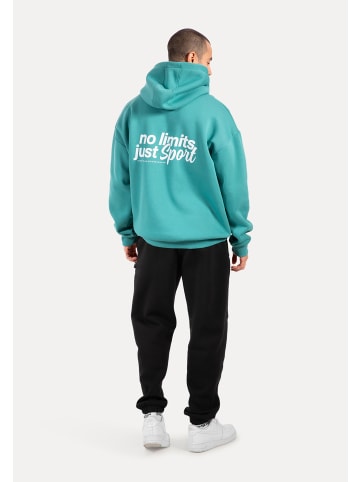 SMILODOX Hoodie Fortes in Petrol