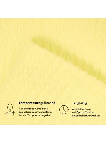 von Jungfeld Tennissocken CASUAL CLASSIC in Light Yellow