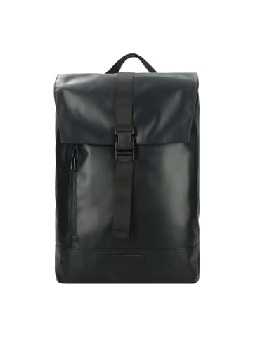 Greenburry Upcycled Tarpaulin Daypack 45 cm Laptopfach black