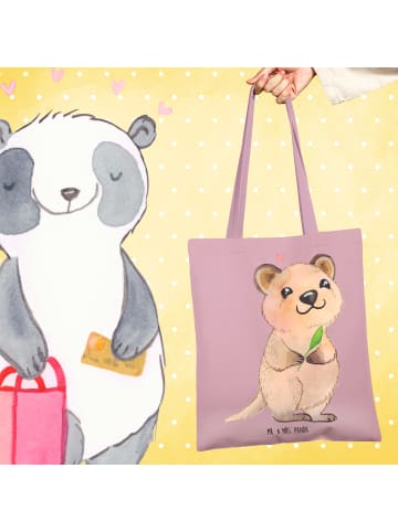 Mr. & Mrs. Panda Tasche Quokka Happy ohne Spruch in Rosa Pastell