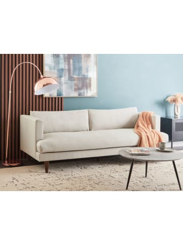 Beliani 3-Sitzer Sofa JARPEN in Beige/Braun - (W) 214 x (H) 72 x (L) 93 cm