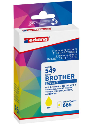 edding Druckerpatrone ersetzt Brother LC223Y yellow