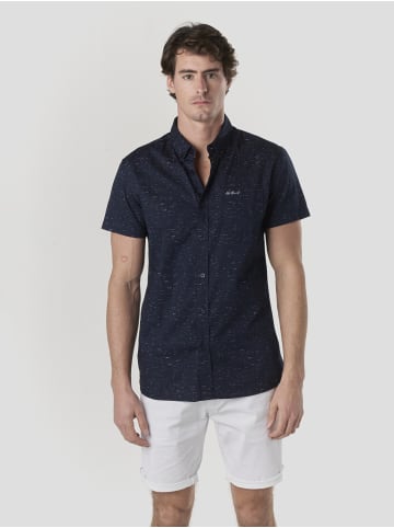 KOROSHI LÃ¤ssige popelin-hemd Ã¼berall sommer in blau