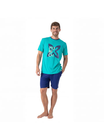Munich Schlafanzug in Turquoise