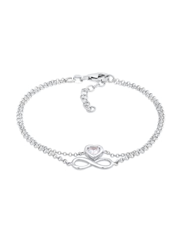 Elli Armband 925 Sterling Silber Herz, Infinity in Silber