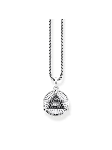 Thomas Sabo Kette in silber, schwarz