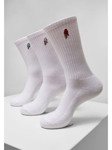 Mister Tee Socke "Ice Cream Socks 3-Pack" in Weiß