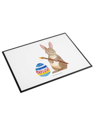 Mr. & Mrs. Panda Schreibunterlage Hase Eier Malen ohne Spruch in Weiß