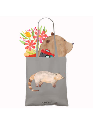 Mr. & Mrs. Panda dokumententasche Nasenbär ohne Spruch in Light Grey