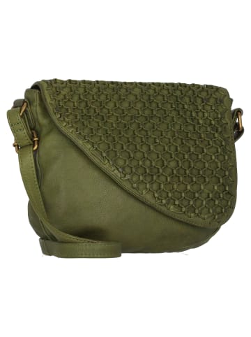 Greenland Nature Femi & Nine Umhängetasche Leder 24 cm in green