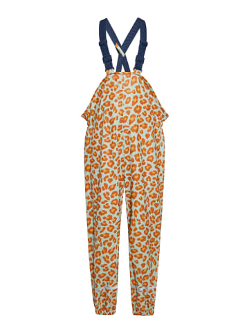 Schmuddelwedda Mädchen (Kids) Regenhose in Pastellmint Orange Leo