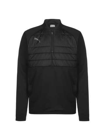 Puma Trainingspullover individualLIGA Hybrid 1/4 Zip in schwarz