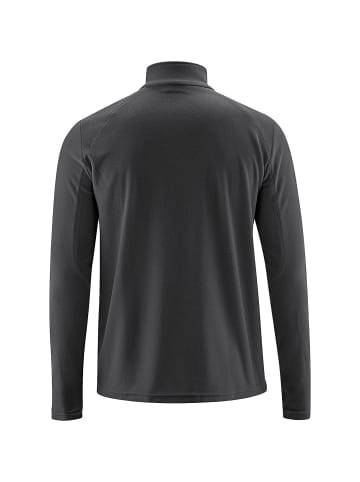 Maier Sports Fleecepullover Dennis in Schwarz