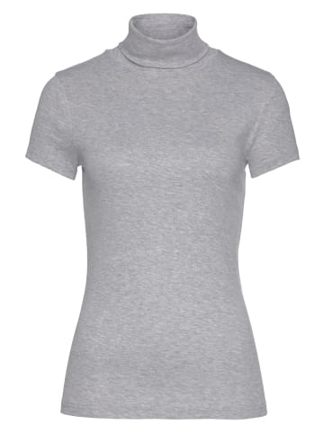 FLASHLIGHTS Rollkragenshirt in grau-meliert