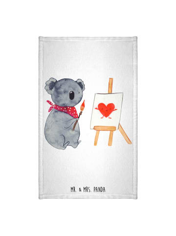 Mr. & Mrs. Panda Gästehandtücher Koala Künstler ohne Spruch in Weiß