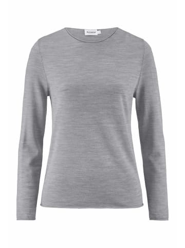 Hessnatur Strick Pullover in hellgrau