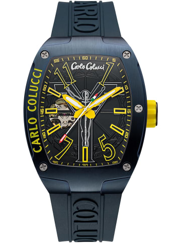 Carlo Colucci Dreizeiger Automatik Donadio in Blau