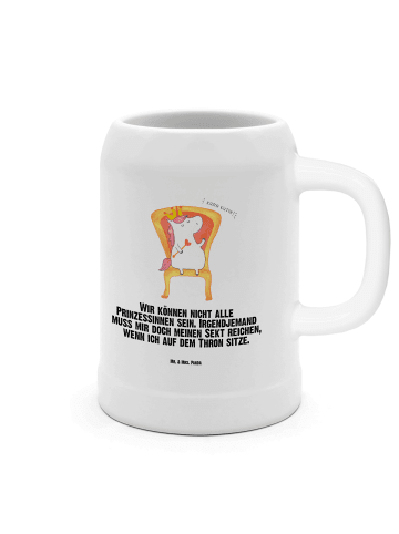 Mr. & Mrs. Panda Krug Einhorn Prinzessin mit Spruch in Weiß