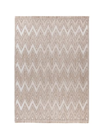 Kayoom Kurzflor Teppich Sarai 225 in beige - rechteckig