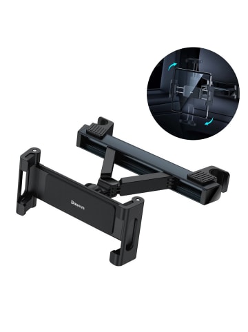 Baseus Baseus JoyRide Pro Kopfstützen-Autotelefon-/Tablet-Halterung schwarz in Schwarz